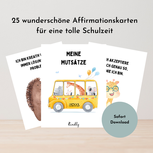 Kinder-Affirmationskarten - Positives Denken und Selbstbewusstsein spielerisch fördern