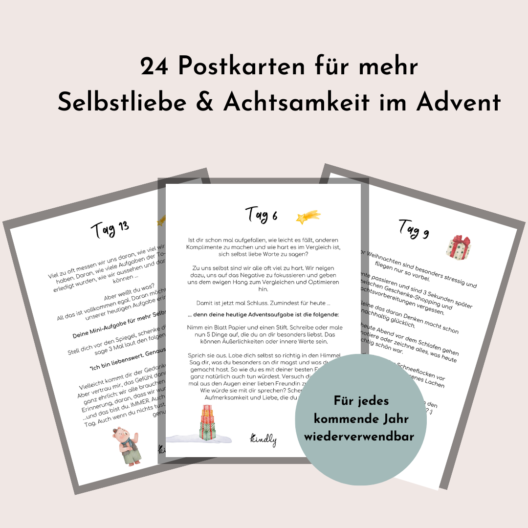 Achtsamkeits-Adventskalender Für Kinder Und Erwachsene – Kindly-shop.com