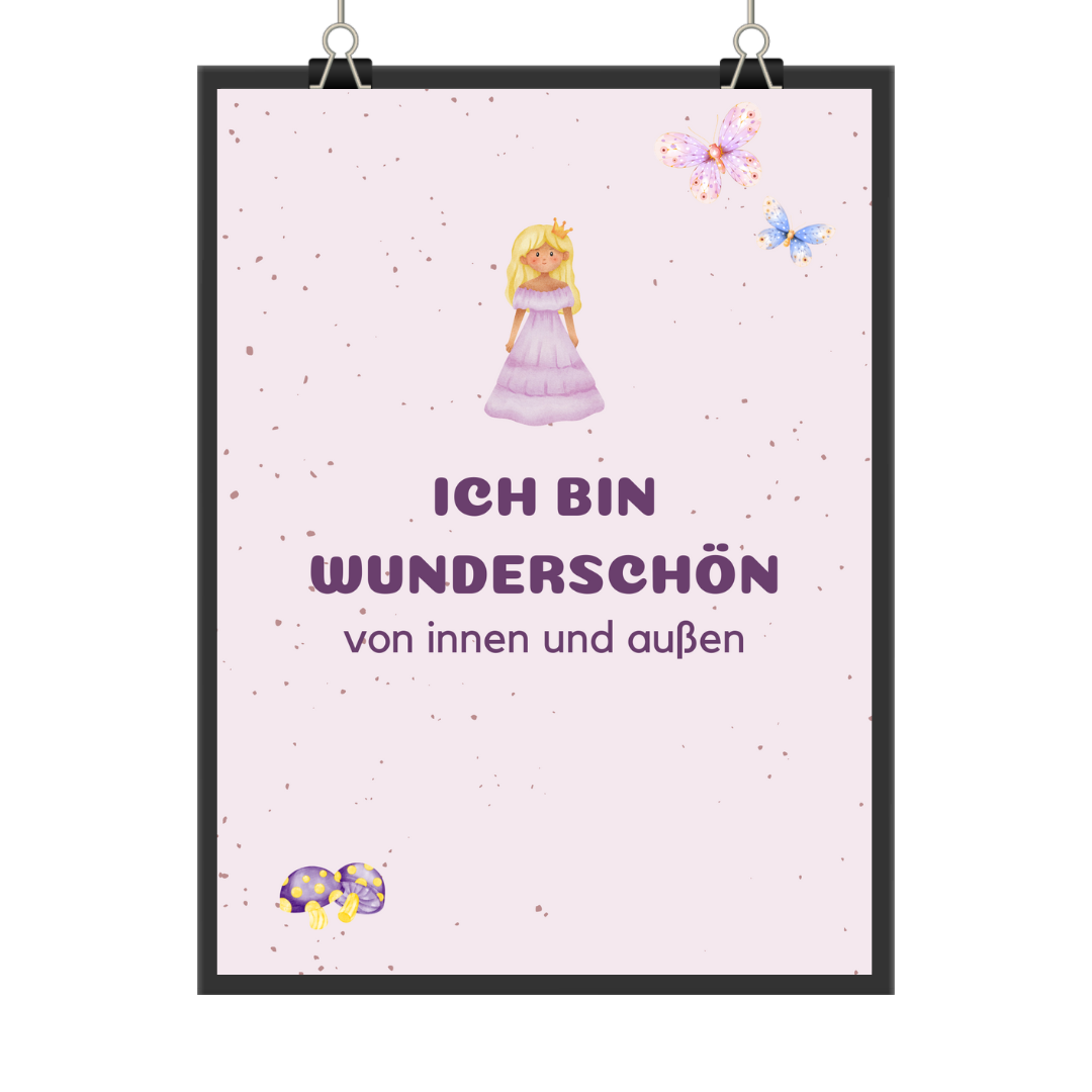 Affirmationsposter "Prinzessin"