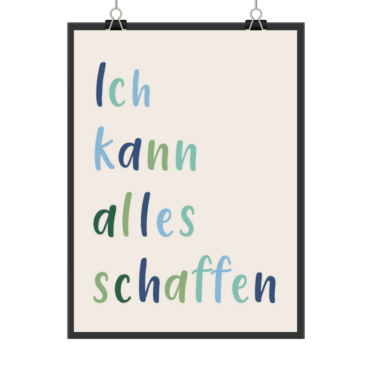 Kinderposter Affirmationen und Mutmacher